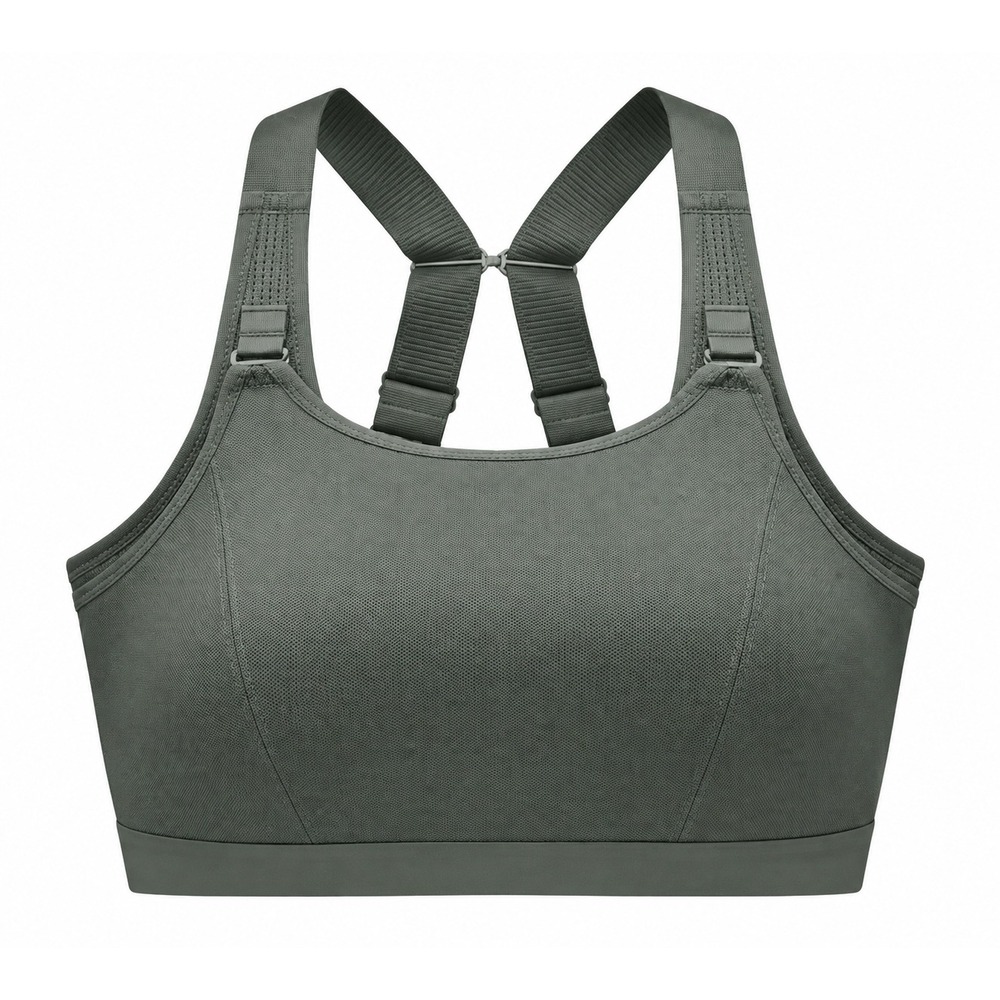 Understance 34I High Impact Underwire Sports Bra Olive Green